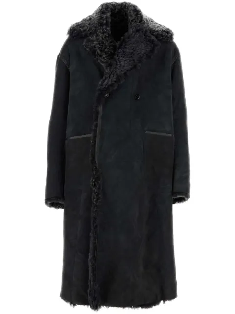 Dolce & Gabbana double-breasted suede coat