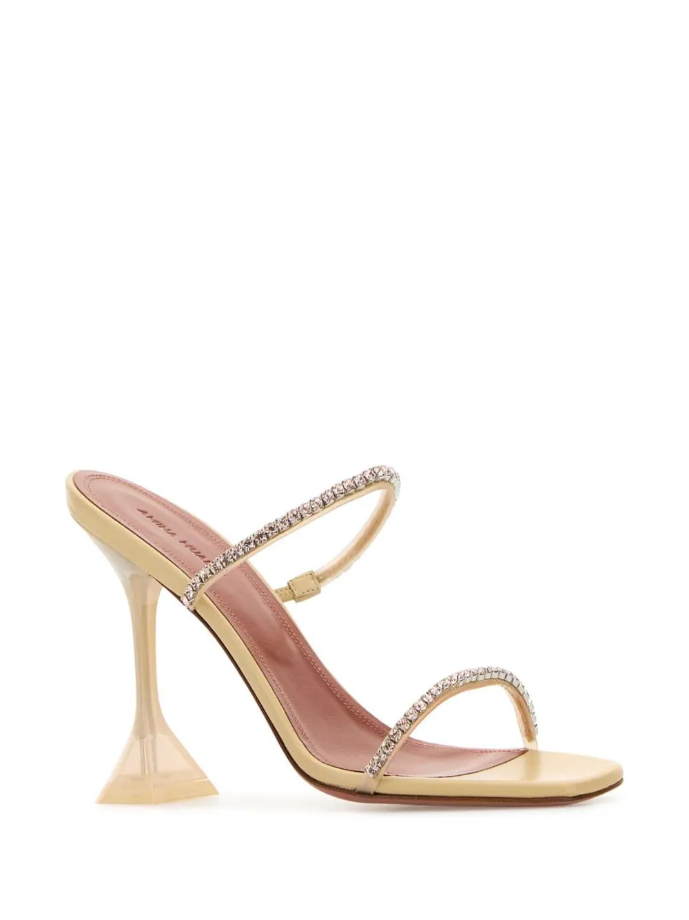 Amina Muaddi 95mm Gilda mules - Beige