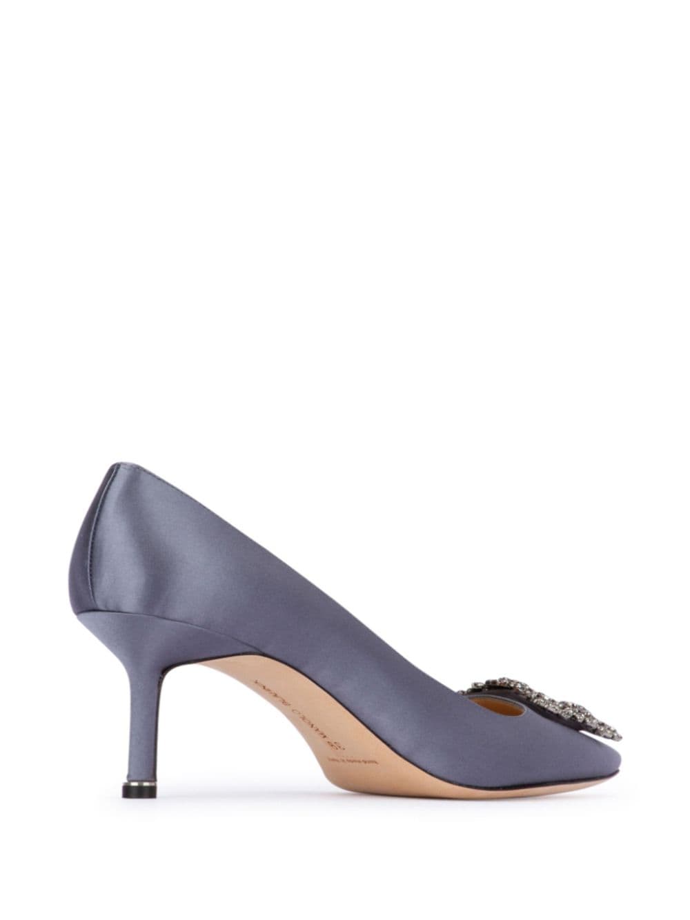 Manolo Blahnik 70 mm Hangisi pumps Blauw