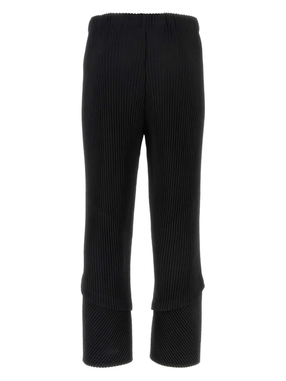 Homme Plissé Issey Miyake ribbed tapered trousers - Zwart