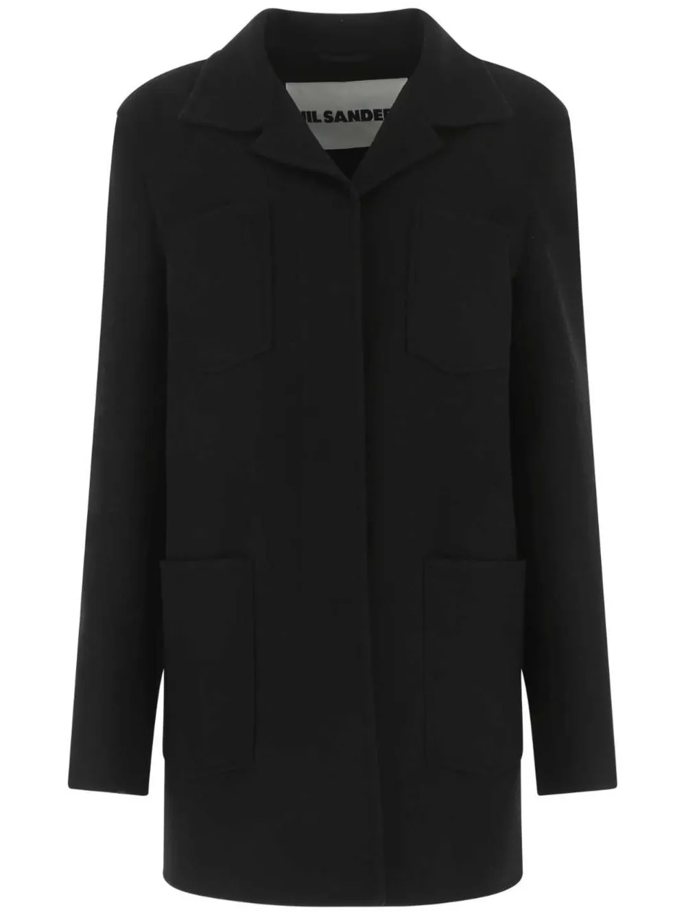 Jil Sander Blazer met enkele rij knopen Zwart
