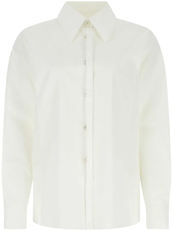 Tシャツ・カットソー Jil Sander SS23 White poplin shirt (J05DL0004J45001 100) 24672514_54802086_600.jpg