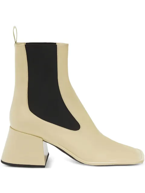 Jil Sander square-toe block-heel boots