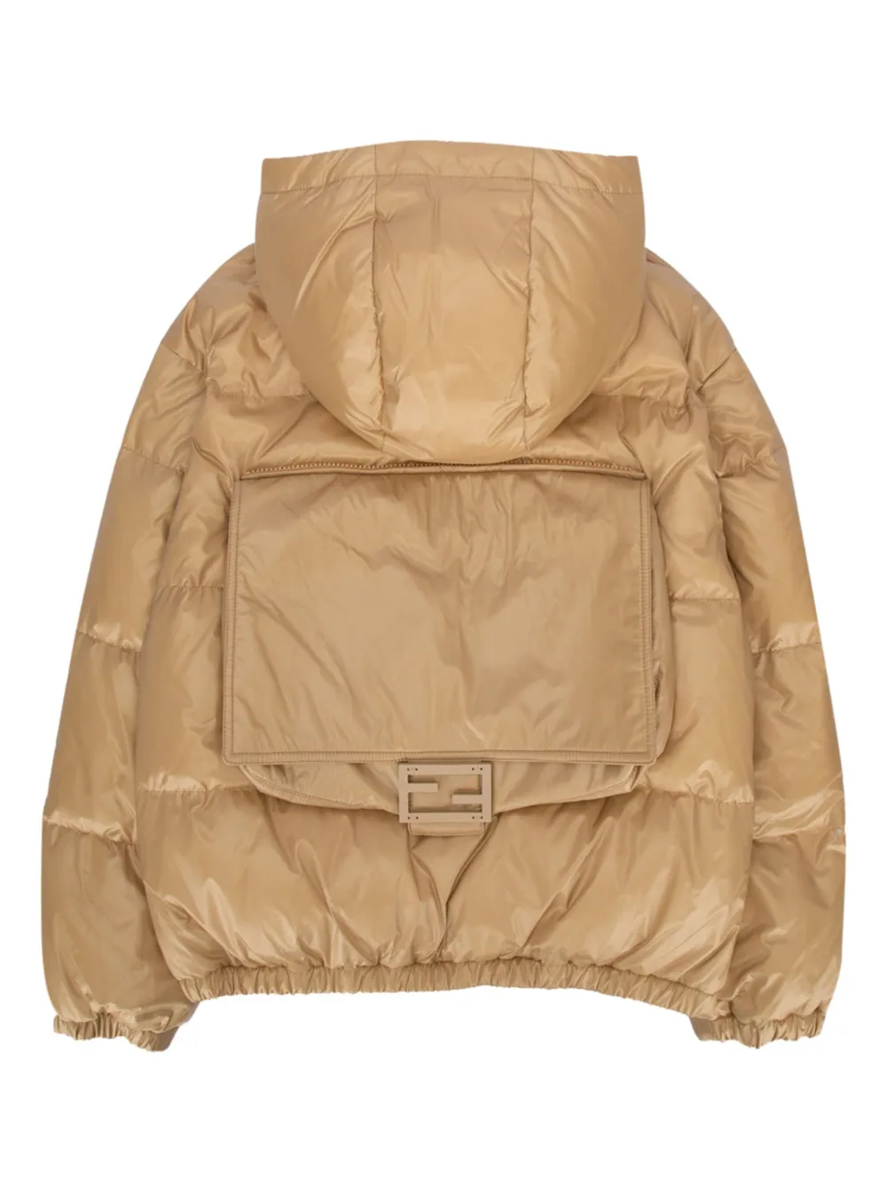 Fendi Kids Jack met opgestikte zak Beige