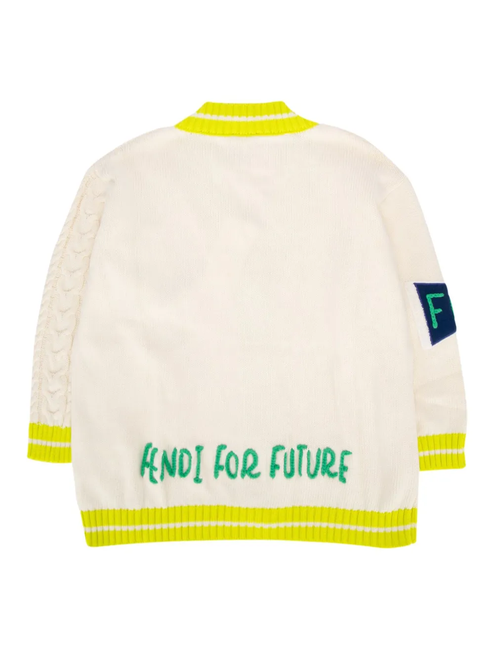 Fendi Kids Vest met beerprint Beige