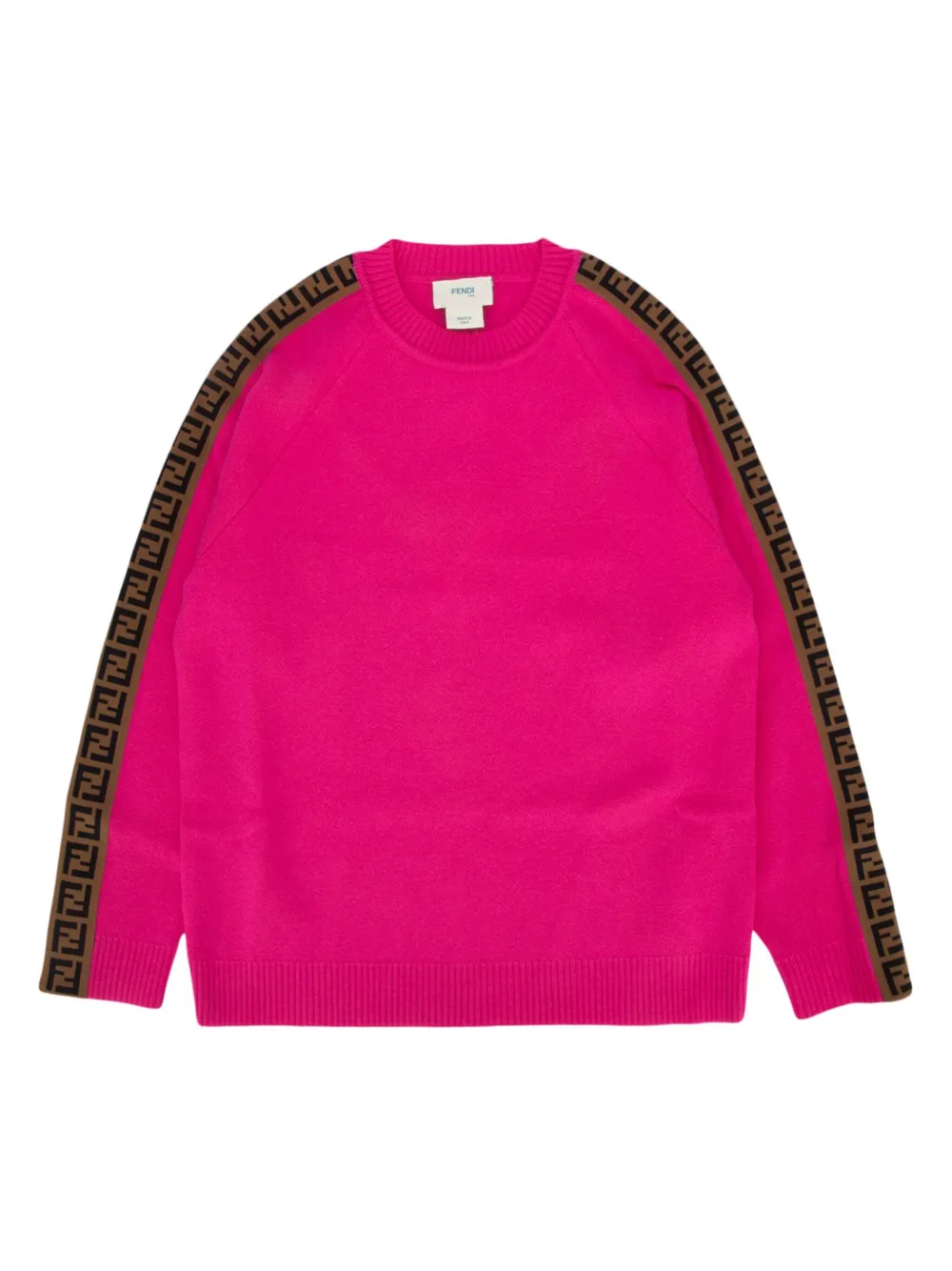 Fendi Kids Trui met FF-patroon Roze
