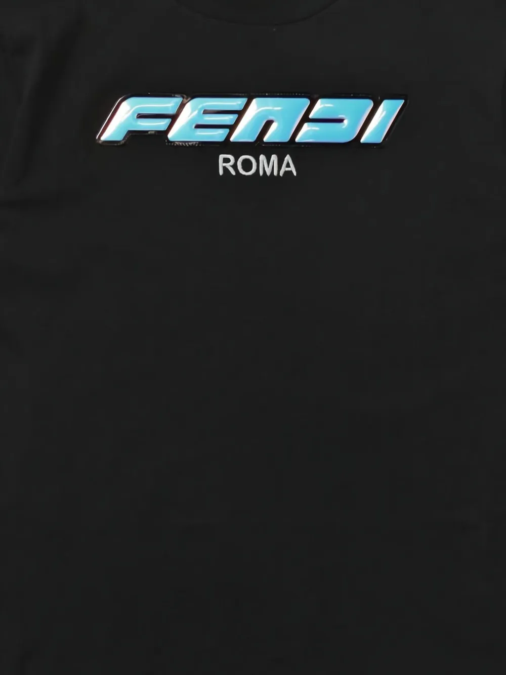Fendi Kids T-shirt met logoprint Zwart