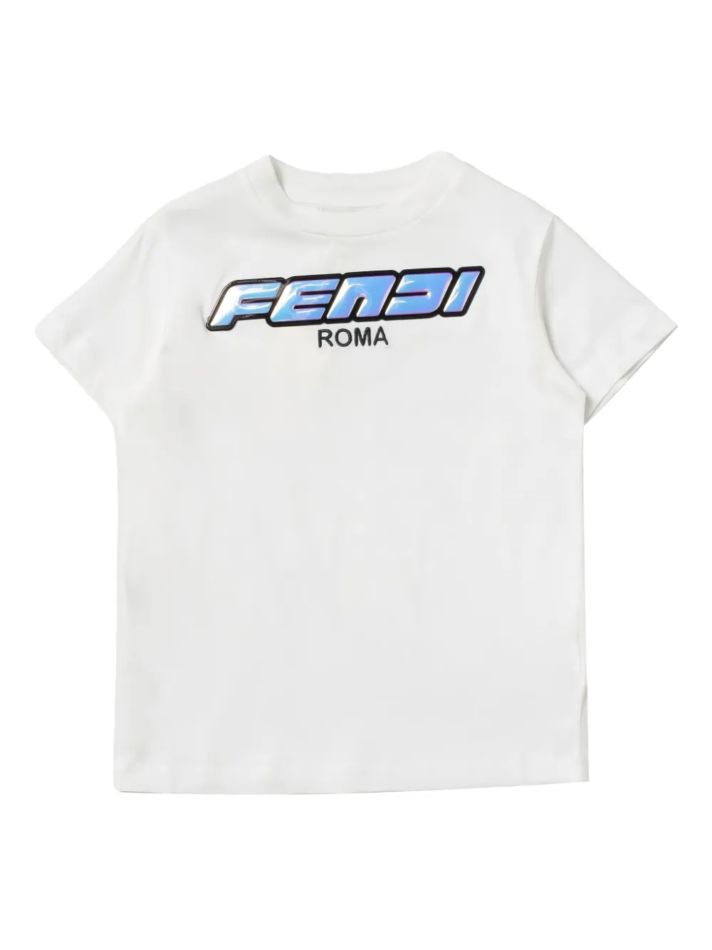 Fendi Kids T-shirt met logoprint Wit
