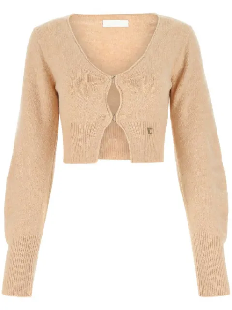 Low Classic logo-appliqué cardigan