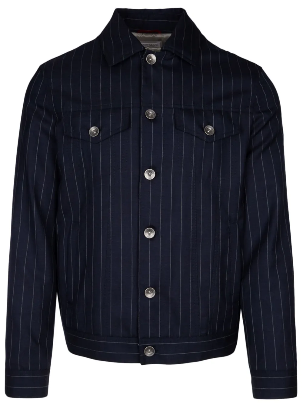 Brunello Cucinelli Wollen jack Blauw