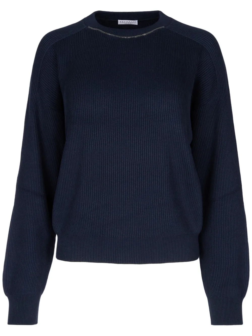 Brunello Cucinelli Geribbelde trui Blauw