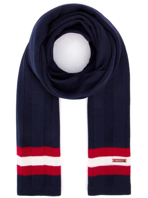 Bally logo embroidered scarf