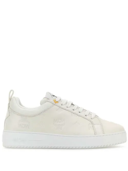 Baskets en cuir à logo embossé - MCM - Modalova