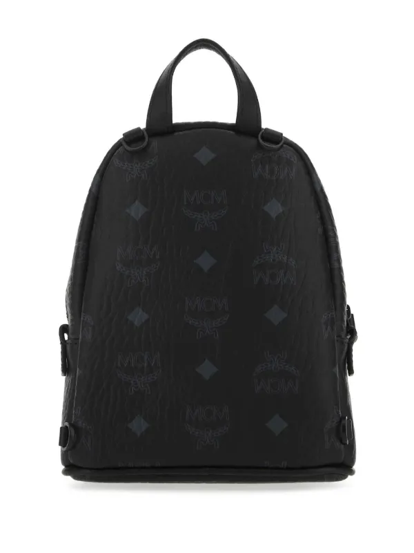 MCM logo-print Backpack | Black | FARFETCH
