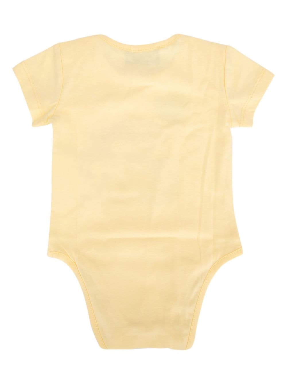 Moschino Kids Jersey romper met teddybeerpatroon - Geel