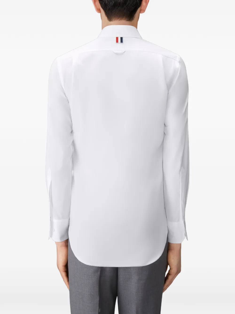 Thom Browne Solid popeline klassieke overhemd Wit