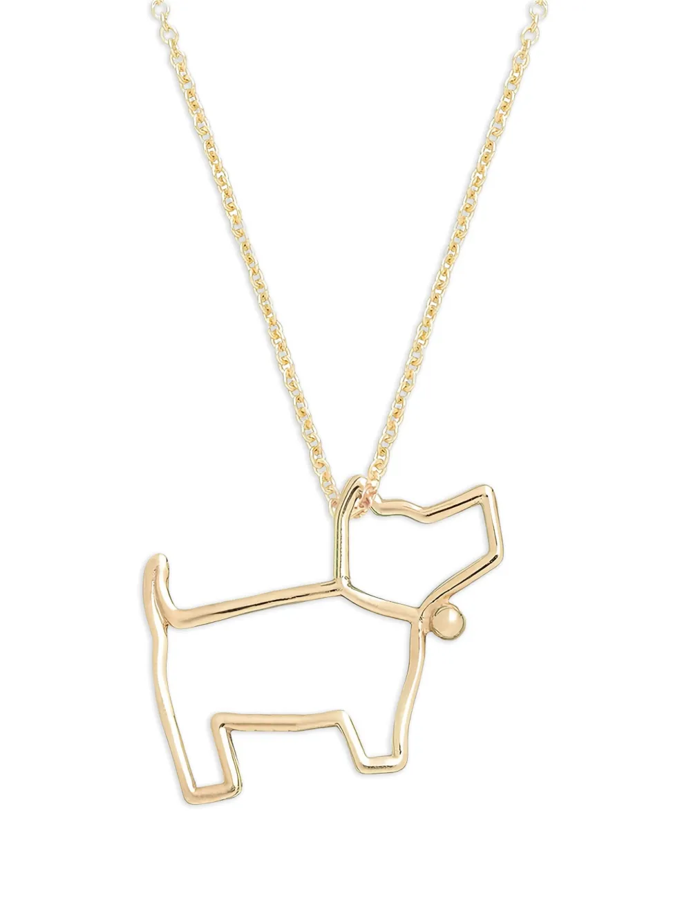 Aliita 9K yellow gold dog-shaped chain necklace - Oro
