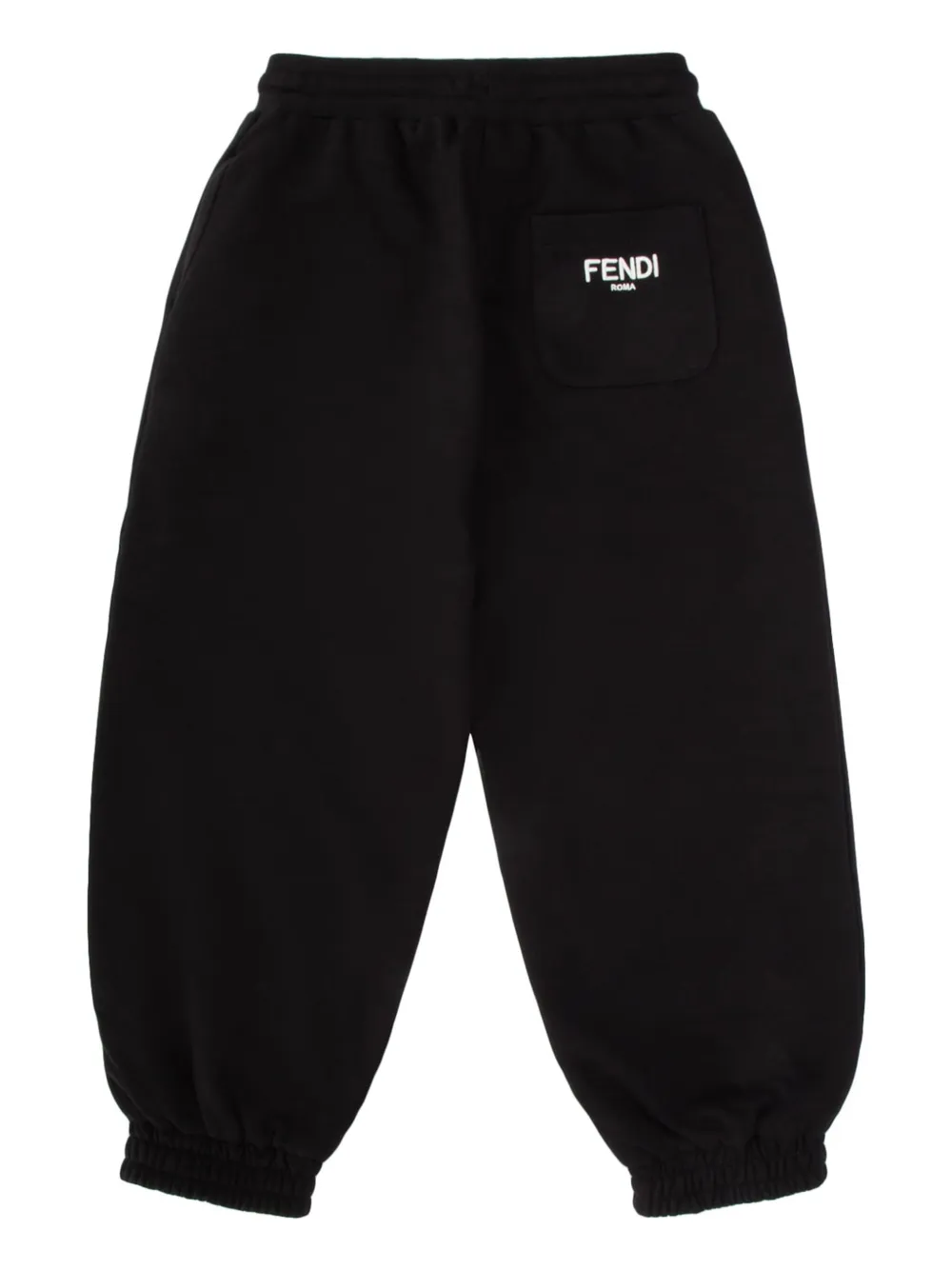 Fendi Kids Joggingbroek met opgestikte zak Zwart