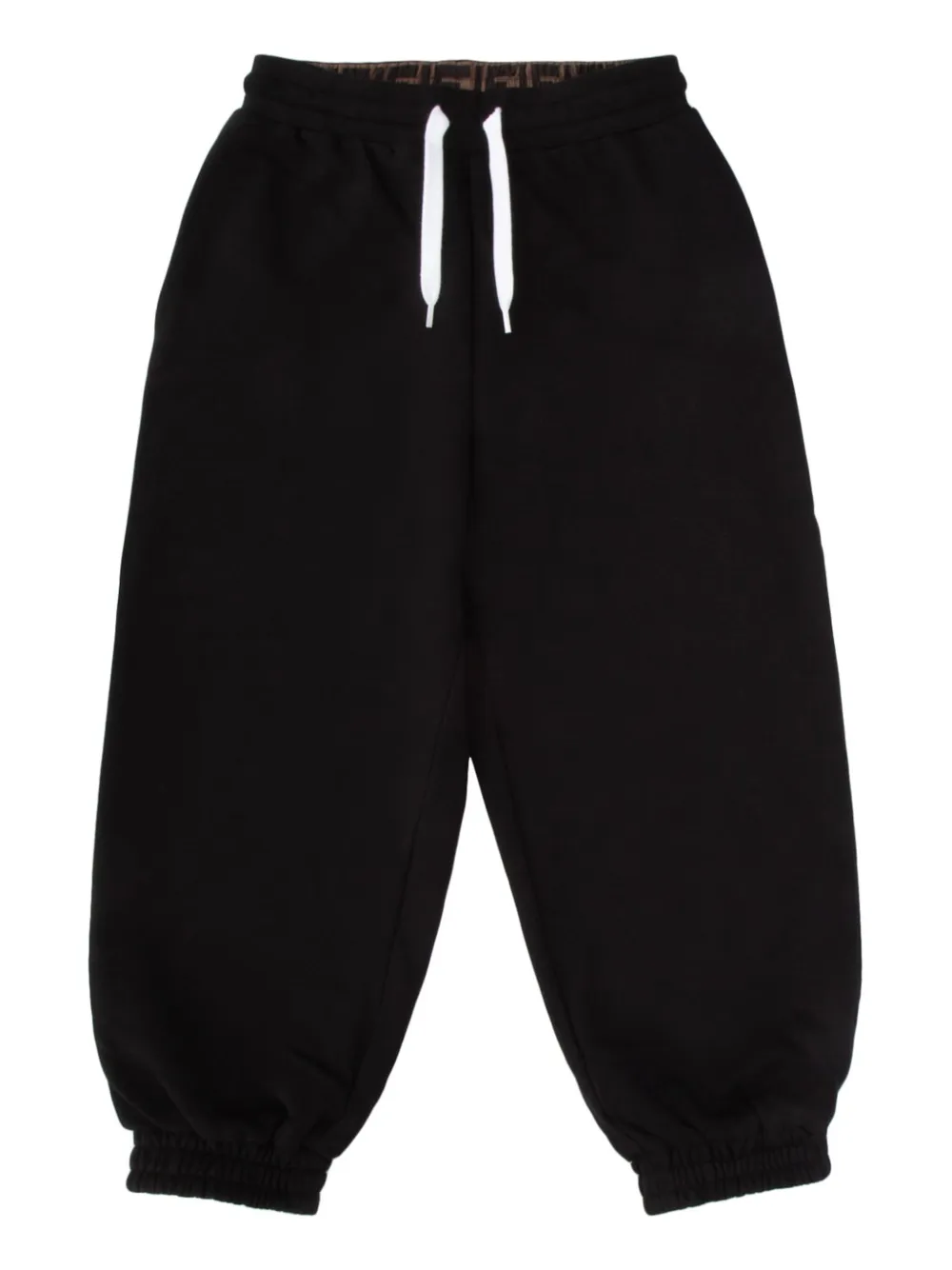 Fendi Kids Joggingbroek met opgestikte zak Zwart