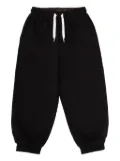 Fendi Kids Rear-patch pocket logo joggger - Black