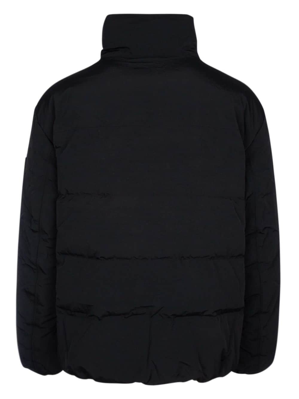 Calvin Klein high-neck padded jacket - Zwart