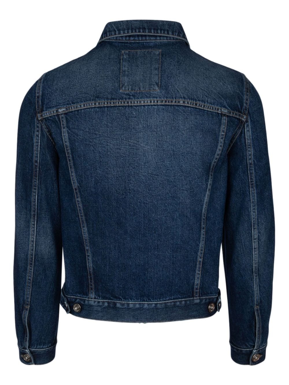 Brunello Cucinelli Denim jack met vlakken - Blauw