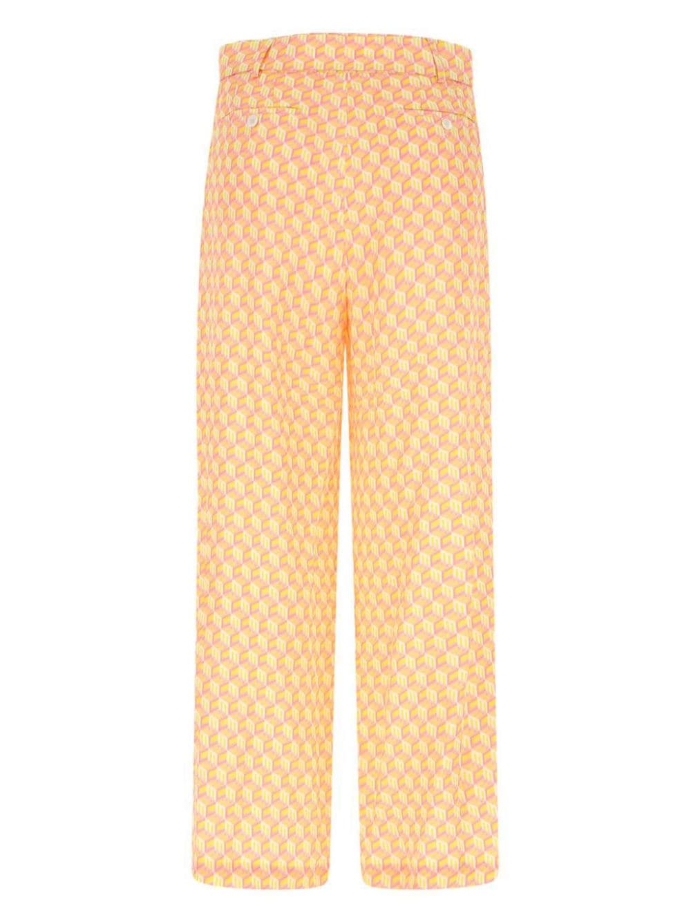 MCM Printed trousers - Geel