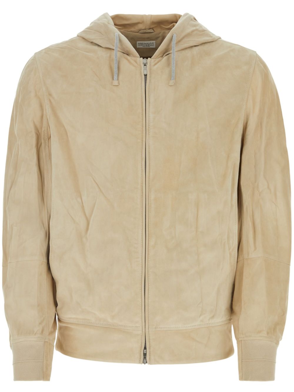 Brunello Cucinelli zip-up hooded jacket - Neutrals