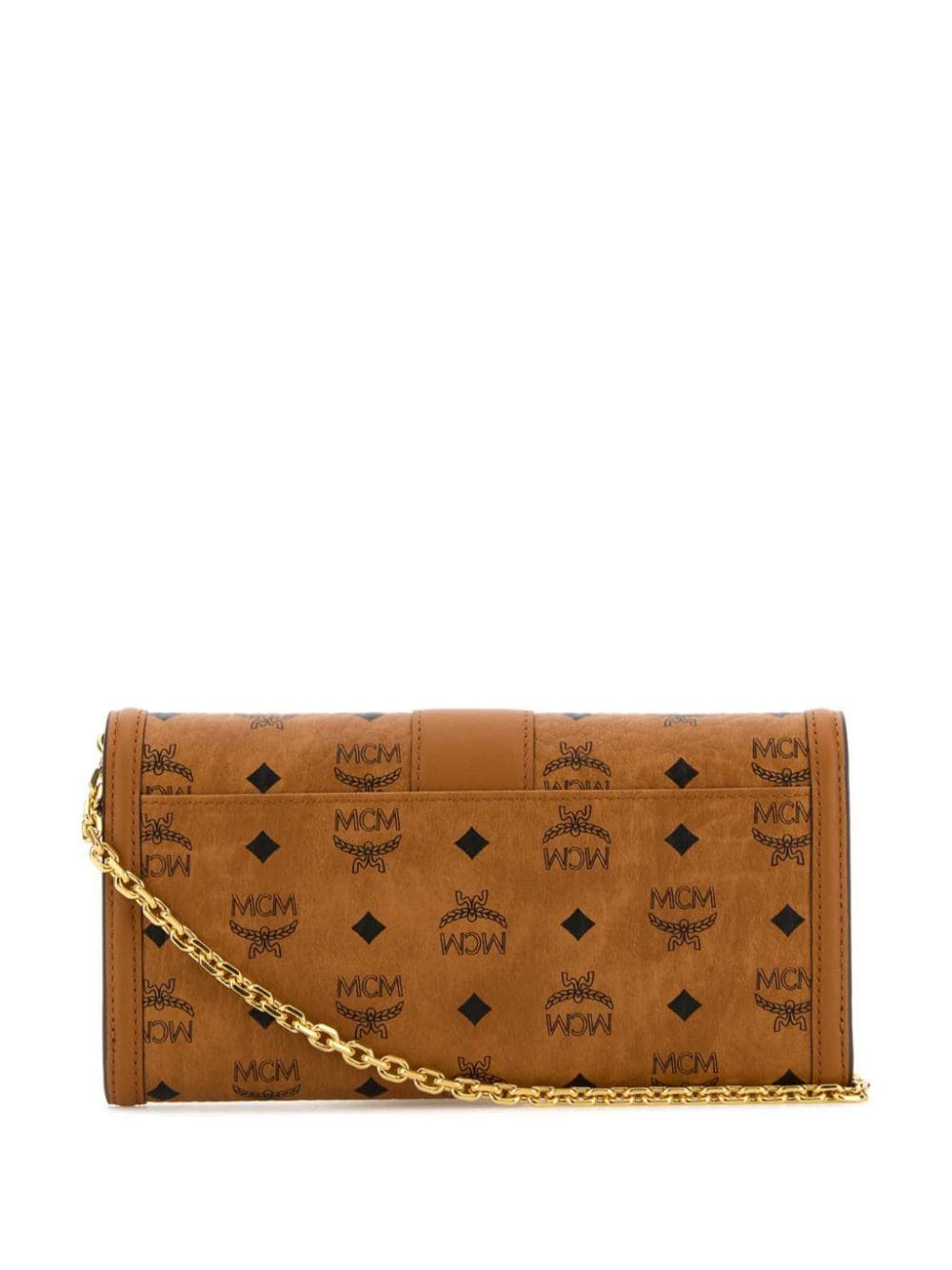 Shop Mcm Tracy Wallet In Brown