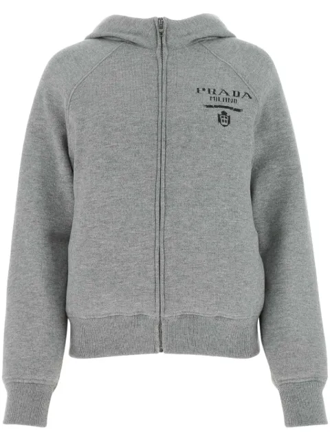 Prada logo-jacquard jacket