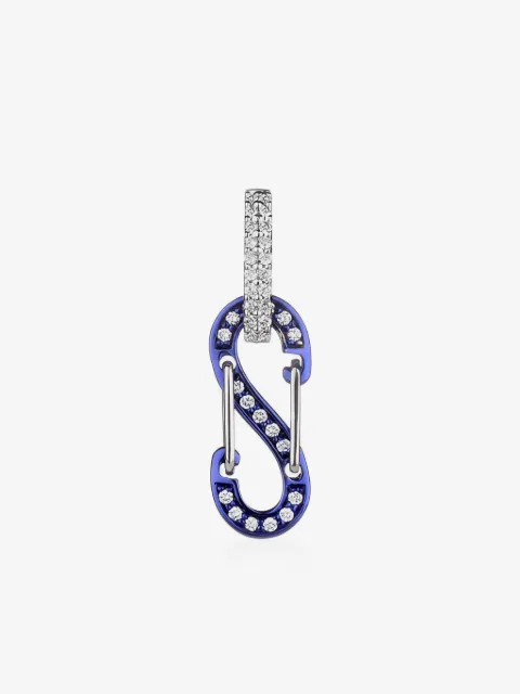 EÉRA 18kt kleiner Romy Weißgoldohrring mit Diamant
