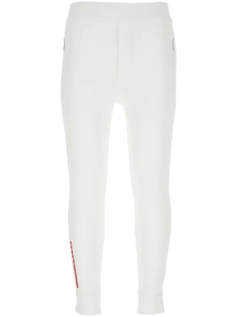 Prada logo-print skinny trousers