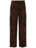 Weekend Max Mara Cotton twill cargo trousers - Brown