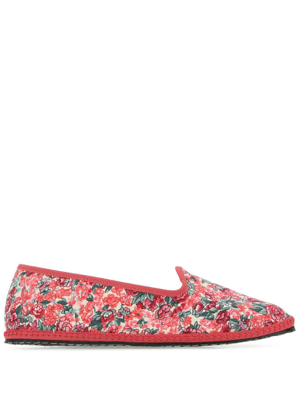 Vibi Venezia printed canvas ballet flats Pink