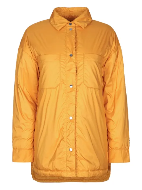 Add polo-collar puffer jacket