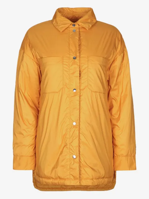 Add polo-collar puffer jacket