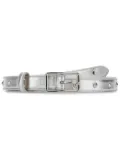 Alexander McQueen leather belt - Silver
