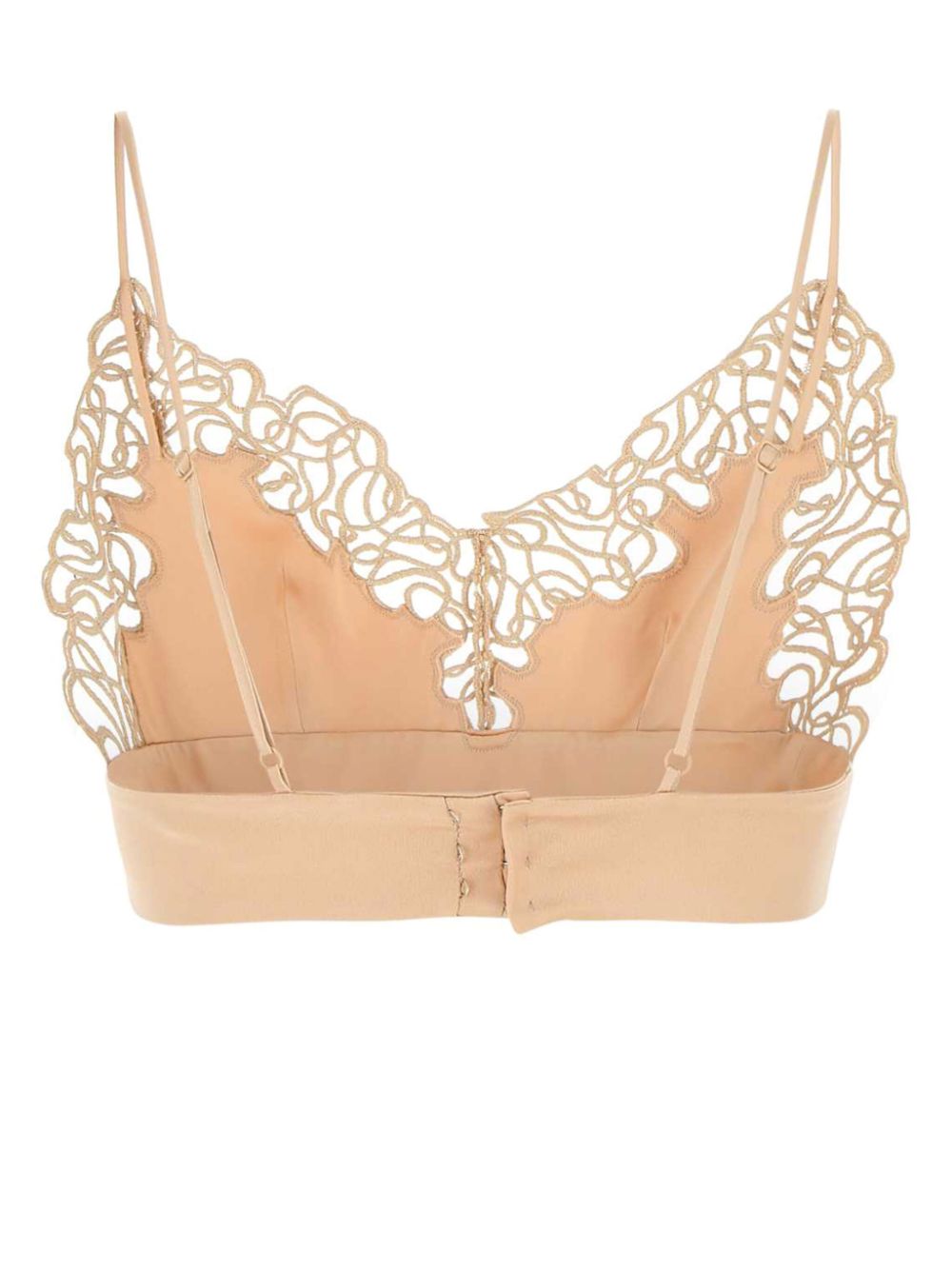 Stella McCartney floral lace cut-out bralette - Roze