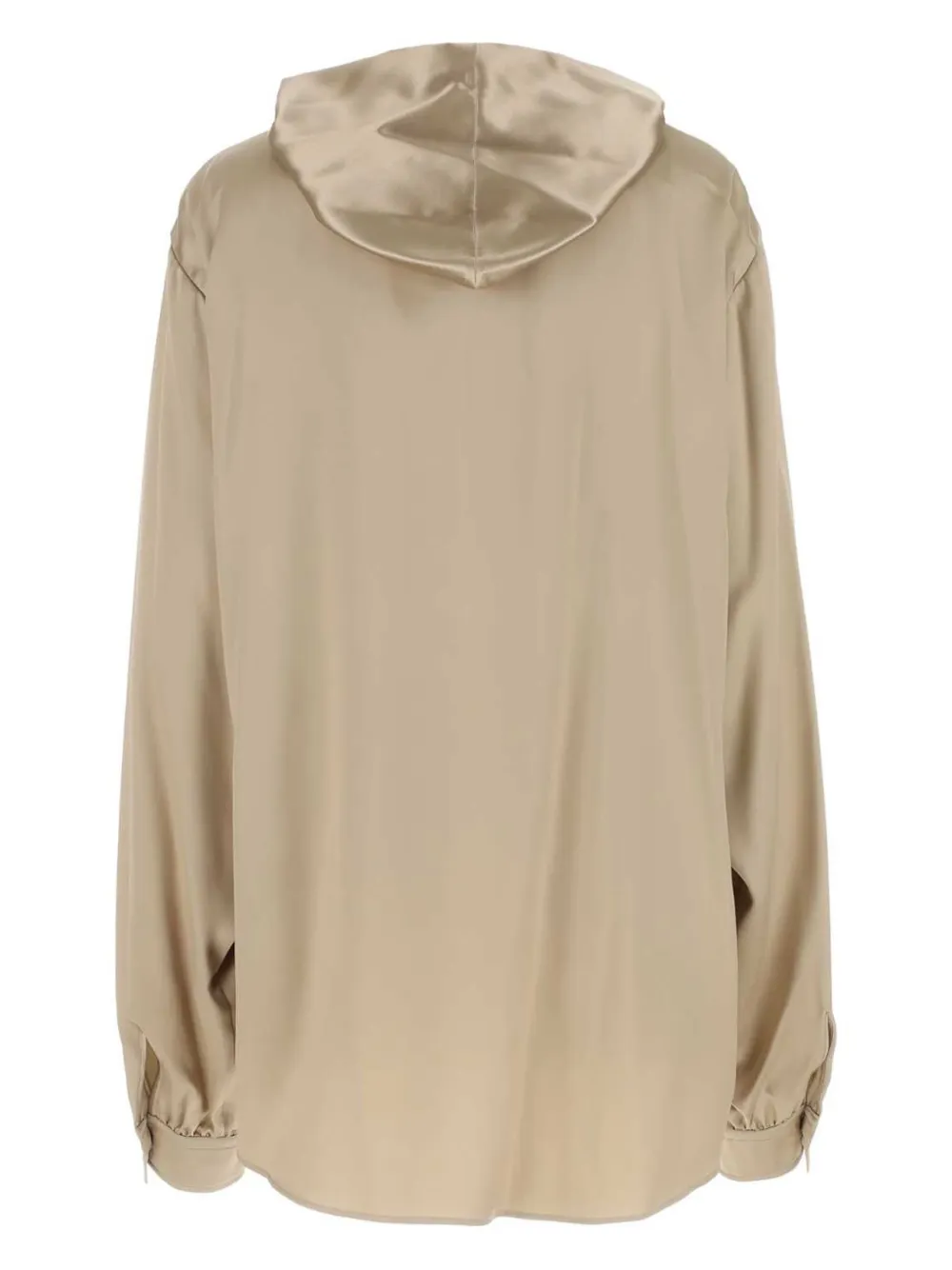 Cheap Balenciaga satin hooded shirt Women