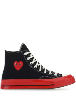 Comme Des Garçons Play x Converse x Converse ハイカット スニーカー | ブラック | FARFETCH  JP