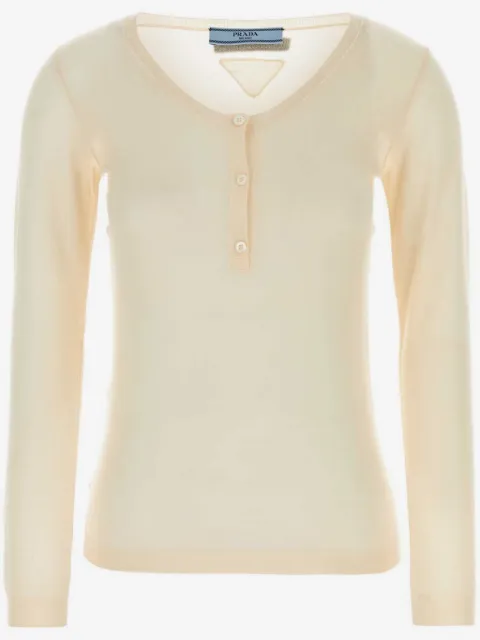 Prada triangle-logo jumper