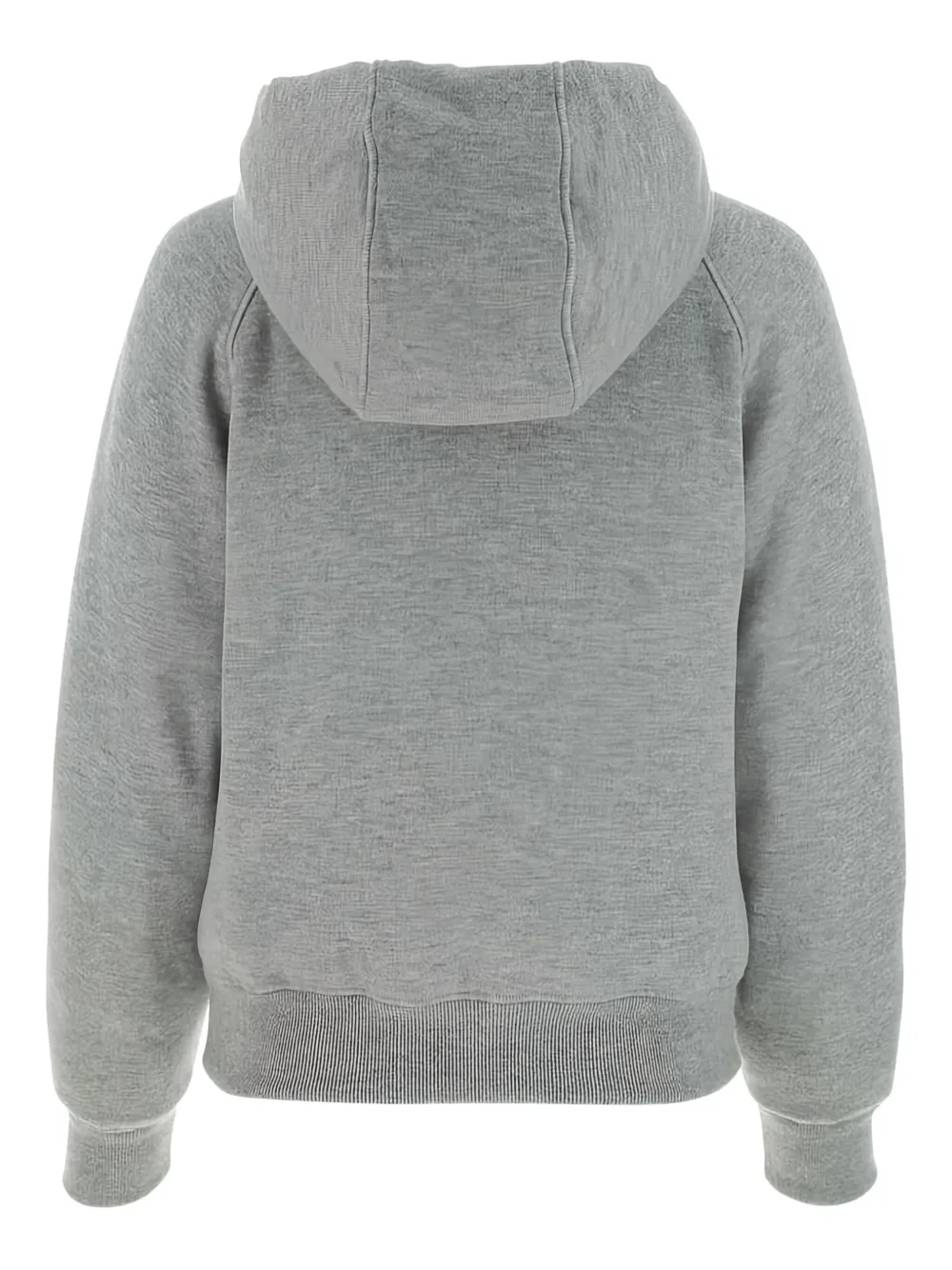 Prada logo-detail hooded jacket Grijs