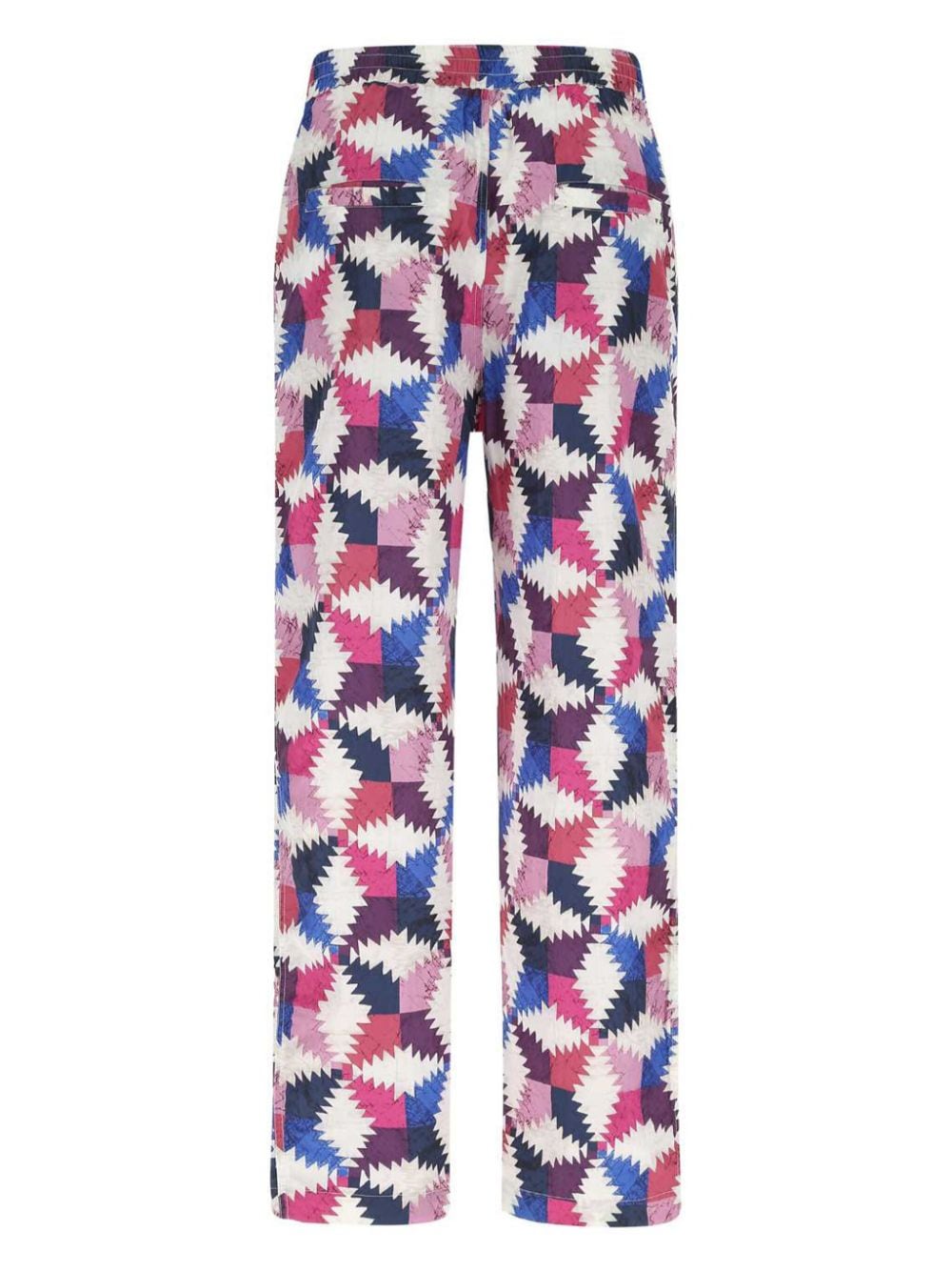 MARANT geometric-print trousers - Roze