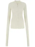 QUIRA Classic collar cardigan - White