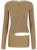 QUIRA Cut-out detailing top - Brown