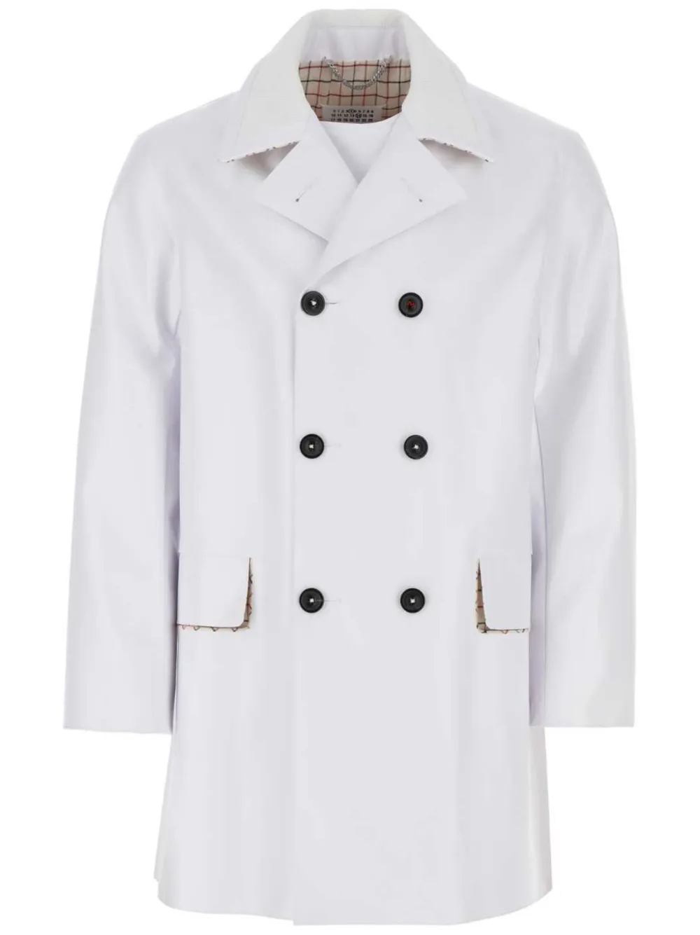 Maison Margiela Trenchcoat met verborgen sluiting Beige