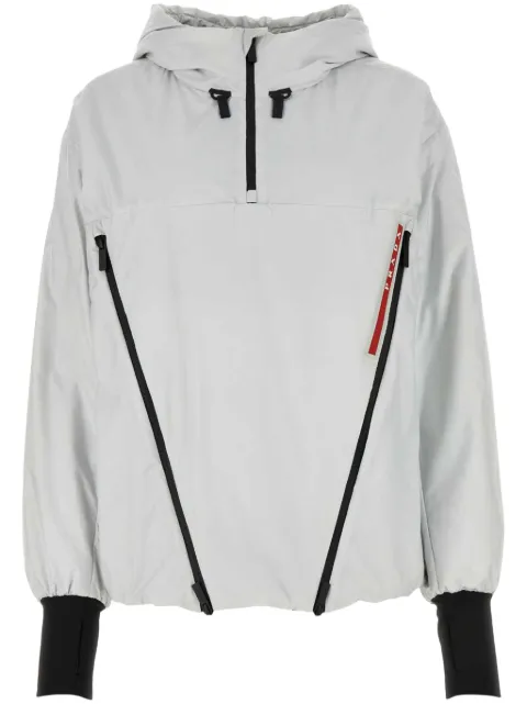 Prada chamarra de mezclilla con ribete en contraste