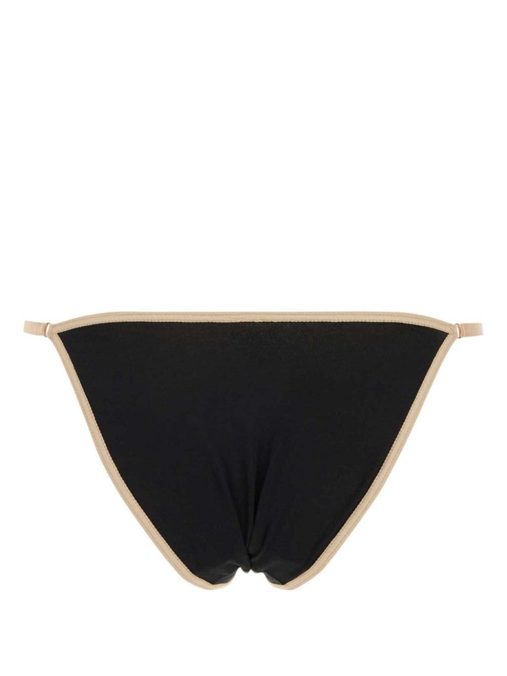 Baserange contras-trim cotton briefs - Zwart