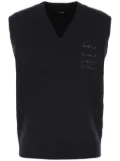 We11done logo-embellished vest - Blue