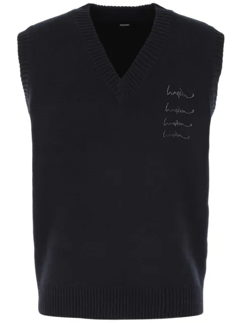 We11done logo-embellished vest